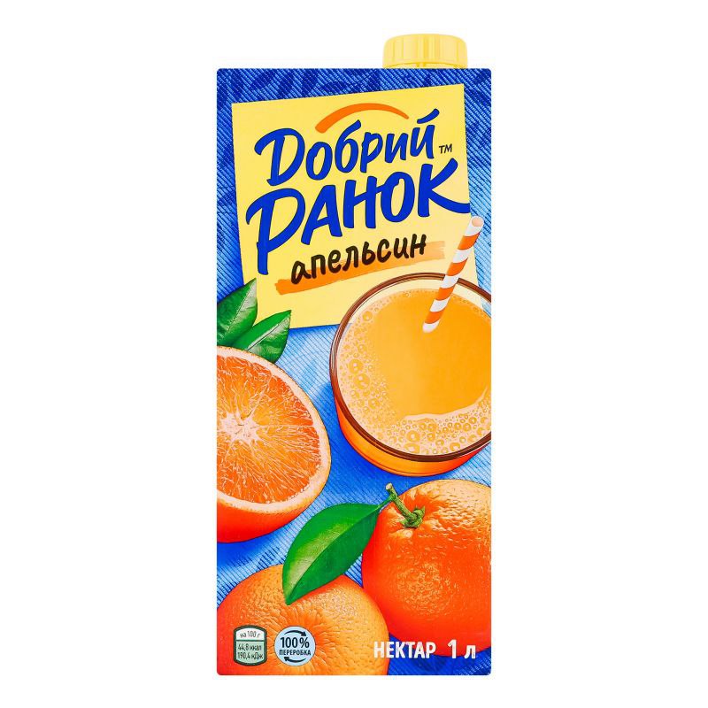 Нектар апельсиновий неосвітлений Добрий Ранок 1л